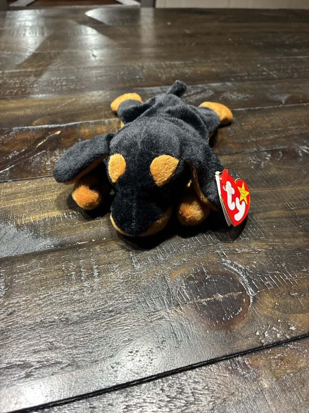 Ty Beanie Babies Doby The Doberman Pinscher Dog Plush Vintage 1996